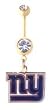 New York Giants belly button ring
