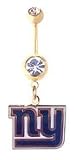 New York Giants belly button ring