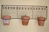Wrought iron triple wall planter