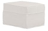 Ava Slipcovered Armless Sectional Sofa: Ava Slipcover Ottoman