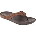 crocs Men's Yukon Flip Flop,Espresso,11 M Us