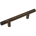 Cosmas Hardware European Style Bar Cabinet Pull 5-3/8 Brushed Oil Rubbed Bronze 3 Center
