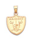 Oakland Raiders Team Logo Pendant In 14kt Gold