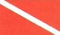 Diver Nylon Boat Flag 12" x 18"