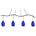 Z-Lite - 131-4SB-BLUE - Jazz - 4 Light Billiard - Sand Black Finish