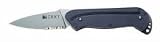 COLUMBIA RIVER KNIFE & TOOL BLACK HANDLE ROLLOCK II COMBO BLADE KNIFE