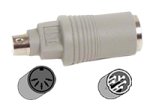 Belkin Pro Series - Keyboard adapter - 6 pin PS/2 (M) - 5 PIN DIN (F)