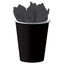Black 9oz Paper Cup 24 Pack