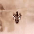 Crossville Questech Metals Copper 6 x 6 Fleur di Lis Polished Ceramic Tile & Stone