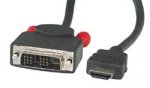 Lindy Premium - Video / audio cable - 19 pin HDMI (M) - DVI-D (M) - 6.6 ft