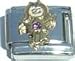 Clearly Charming Febuary Amethyst Color Girl Child Baby Birthstone Italian Charm