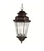 Kichler 9831OZ Savannah Estates 4 Light Outdoor Hanging Lantern in Olde Bronze with Clear Beveled Panels glass