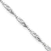 Sterling Silver 3.00mm Singapore Chain Bracelet - 7 Inch - Italian