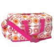 Hot Pink Circle Dot Overnight Duffle Bag