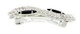 Caravan Swirl Of Crystal Rhinestone Passing Two (2) Oval Jet (black) Rhinestones