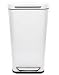 Kitchen & Housewares : OXO Good Grips 1060578 White Steel Rectangular Trash Can, 10-Gallon