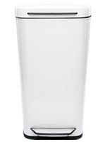 Childrens Toyshop  Kitchen & Housewares : OXO Good Grips 1060578 White Steel Rectangular Trash Can, 10-Gallon