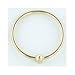 Single 18K Yellow Gold Fixed Bead Ring: 20g, 5/16