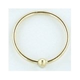 Childrens Toyshop  Jewelry : Single 18K Yellow Gold Fixed Bead Ring: 20g, 1/4"