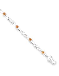 Sterling Silver Citrine Bracelet