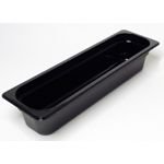 H-Pans Food Pan Half Size Long - 4" Deep Black