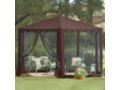 Brylane Home Screened Gazebo - CHOCOLATE