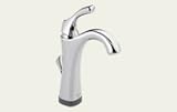 Delta Faucet アディソン 1 ハンドル シングル ホール バスルーム 蛇口 クローム【並行輸入品】+NONOKUROオリジナル携帯クロス