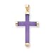 14k Lavender Jade Cross Pendant