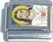 Clearly Charming Jesus Picture Italian Charm Bracelet Link