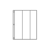 2-1/4 Strip Transparency Pages, Sf-8, 25 Pack