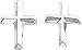 White-gold Cross Stud Earrings Ear Jewelry New |A