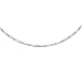 Nine Carat White Gold Figaro Anklet
