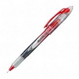 Liquid Flair Felt Tip Pen, Extra Fine Tip, Translucent Barrel, Red Ink PAP31002