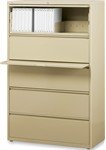 Lorell 5 Drawer Lateral Putty Finish