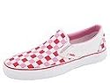 Vans Classic Slip-On | Skate Shoes (Multi Checkerboard) Red/Prism Pink