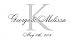 Personalized Romantic Monograms for Weddings Chicago Skyline
