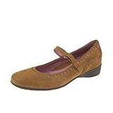 Stonefly Baltimore | Ladies Maryjane Shoes Tan Suede by Stonefly