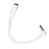 2.5 mm To 3.5 mm STEREO AUDIO HEADPHONE JACK ADAPTOR - WHITE