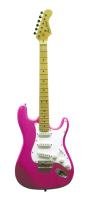 Main Street Double Cutaway Electric Guitar in Pink