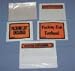 Palmer Packaging PQ1 Polyethylene Packing List Envelopes. Permanent instant bonding adhesive, 100% waterproof, greaseproof, and dirt-proof. Full face Packing List Enclosed, 4 1/2 x 6. Case quantity 1000.