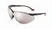 Uvex XC Black Frame Mirror UD Extended 9-Base Wrap Around Lens With Two Shot Temple Glasses