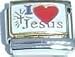 Clearly Charming I Heart Jesus Italian Charm Bracelet Link