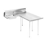 107 in Soil Dishtable, Right to Left, Pre-rinse Sink, 16/304 Stainless Steel SS