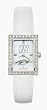 Kyle Busch Ladies Allure White Leather Strap Watch