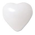 Balloon - Heart - 6" White Regular - 100 Per Package