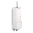 Wall mounted toilet paper holder (stainless steel) (17.5"H x 3.12"W x 3.12"D)