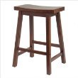 Saddle Seat 24" Counter Stool in Walnut