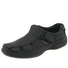 Hush Puppies Bearing | Mens Hook and Loop Shoes Black Leather by Hush Puppies