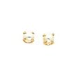 14K Yellow Gold Baby Cultured Pearl Earrings Jewelry