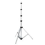 JTL 1200 12.5' Air Cushioned Lightstand, 5 Section, Chrome.